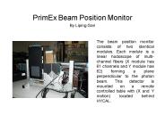 PrimEx Beam Position Monitor