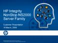 HP Integrity NonStop NS2000 Server Family PowerPoint PPT Presentation