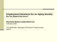 Employment Solutions for an Aging Society PowerPoint PPT Presentation