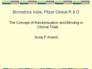 Biometrics India, Pfizer Global R