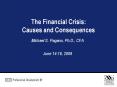 The Financial Crisis: Causes and Consequences PowerPoint PPT Presentation