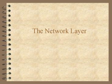 The Network Layer