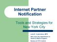 Internet Partner Notification PowerPoint PPT Presentation