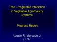 Tree Vegetable Interaction in Vegetable Agroforestry Systems PowerPoint PPT Presentation
