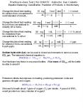 Practice In-class Test 2 for CHM151: Instructor, Ken Costello Equation Balancing, Classification, Prediction of Products, PowerPoint PPT Presentation