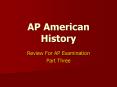 AP American History PowerPoint PPT Presentation