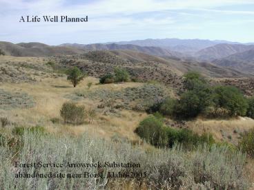 Forest Service Arrowrock Substatio