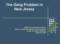 The Gang Problem in New Jersey PowerPoint PPT Presentation