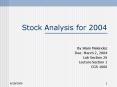 Stock Analysis for 2004 PowerPoint PPT Presentation
