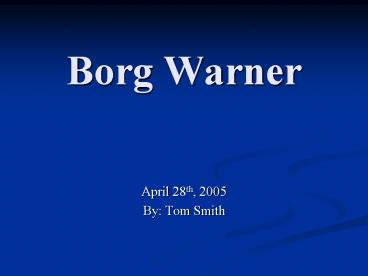 Borg Warner