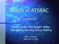 Status of ATSRAC presented to PowerPoint PPT Presentation