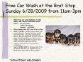 Free Car Wash at the Brat Stop Sunday 6282009 from 11am3pm PowerPoint PPT Presentation