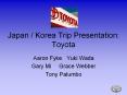 Japan / Korea Trip Presentation: Toyota PowerPoint PPT Presentation