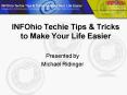 INFOhio Techie Tips PowerPoint PPT Presentation