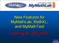 New Features for MyMathLab, MathXL, and MyMathTest PowerPoint PPT Presentation