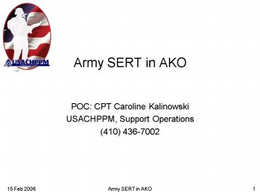 POC: CPT Caroline Kalinowski