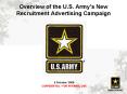 Overview of the U.S. Armys New Recruitment Advertising Campaign PowerPoint PPT Presentation
