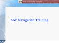 SAP Navigation Training PowerPoint PPT Presentation