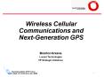 Wireless Communications and NextGeneration GPS PowerPoint PPT Presentation