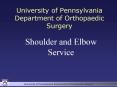 University of Pennsylvania Department of Orthopaedic Surgery PowerPoint PPT Presentation