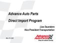 Advance Auto Parts PowerPoint PPT Presentation