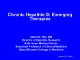 Chronic Hepatitis B: Emerging Therapies PowerPoint PPT Presentation