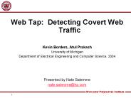 Web Tap: Detecting Covert Web Traffic