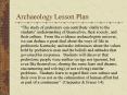Archaeology Lesson Plan PowerPoint PPT Presentation