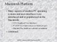 Macintosh Platform PowerPoint PPT Presentation
