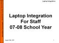Laptop Integration PowerPoint PPT Presentation