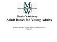 Adult Books for Young Adults PowerPoint PPT Presentation