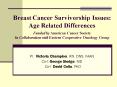 Breast Cancer Survivorship Issues: Age Related Differences Funded by American Cancer Society In Coll PowerPoint PPT Presentation