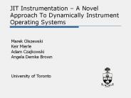 JIT Instrumentation 