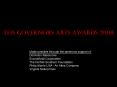 The Governors Arts Awards 2008 PowerPoint PPT Presentation