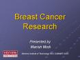 Breast Cancer Research PowerPoint PPT Presentation