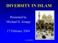 DIVERSITY IN ISLAM PowerPoint PPT Presentation