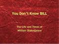You Dont Know BILL PowerPoint PPT Presentation