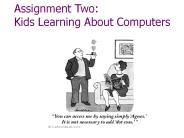 Assignment Two: Kids Learning About Computers
