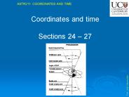 Coordinates and time
