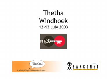 Thetha Windhoek 1213 July 2003