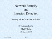 Network Security and Intrusion Detection
