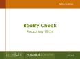 Reality Check PowerPoint PPT Presentation