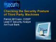 Checking the Security Posture of Third Party Machines PowerPoint PPT Presentation