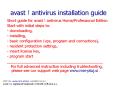 avast ! antivirus installation guide PowerPoint PPT Presentation