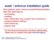 avast ! antivirus installation guide