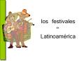 los festivales PowerPoint PPT Presentation