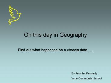 On this day in Geography