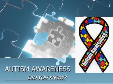 AUTISM AWARENESS