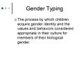 Gender Typing PowerPoint PPT Presentation