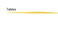Tables PowerPoint PPT Presentation